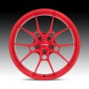 Niche Mono Kanan T113 Brushed Candy Red Custom Wheels 4